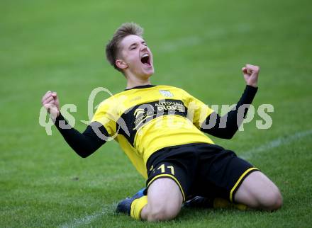 Fussball. 1. Klasse D. Bad St. Leonhard gegen DSG Ferlach. Torjubel  Andreas Steinkellner (Bad St. Leonhard). Bad St. Leonhard, 28.5.2022.
Foto: Kuess
---
pressefotos, pressefotografie, kuess, qs, qspictures, sport, bild, bilder, bilddatenbank