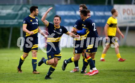 Fussball. 1. Klasse D. Bad St. Leonhard gegen DSG Ferlach. Torjubel  (Ferlach). Bad St. Leonhard, 28.5.2022.
Foto: Kuess
---
pressefotos, pressefotografie, kuess, qs, qspictures, sport, bild, bilder, bilddatenbank