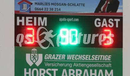 Fussball. 1. Klasse D. Bad St. Leonhard gegen DSG Ferlach. Anzeigentafel. Bad St. Leonhard, 28.5.2022.
Foto: Kuess
---
pressefotos, pressefotografie, kuess, qs, qspictures, sport, bild, bilder, bilddatenbank