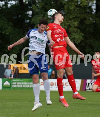 Fussball Regionalliga. Treibach gegen Kalsdorf.   Philipp Hoeberl  (Treibach),  Filip Smoljan (Kalsdorf). Treibach, am 10.6.2022.
Foto: Kuess
---
pressefotos, pressefotografie, kuess, qs, qspictures, sport, bild, bilder, bilddatenbank