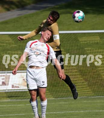 Fussball. KFV-Cup. Koettmannsdorf gegen Gmuend.  Stephan Borovnik   (Koettmannsdorf),   Markus Pichorner (Gmuend). Koettmannsdorf, 19.6.2022.
Foto: Kuess

---
pressefotos, pressefotografie, kuess, qs, qspictures, sport, bild, bilder, bilddatenbank