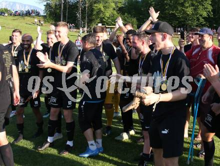 Fussball. KFV-Cup. Koettmannsdorf gegen Gmuend.  Jubel  (Koettmannsdorf). Koettmannsdorf, 19.6.2022.
Foto: Kuess

---
pressefotos, pressefotografie, kuess, qs, qspictures, sport, bild, bilder, bilddatenbank