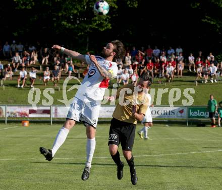 Fussball. KFV-Cup. Koettmannsdorf gegen Gmuend.  Patrick Rene Striednig  (Koettmannsdorf),  Udo Gasser  (Gmuend). Koettmannsdorf, 19.6.2022.
Foto: Kuess

---
pressefotos, pressefotografie, kuess, qs, qspictures, sport, bild, bilder, bilddatenbank