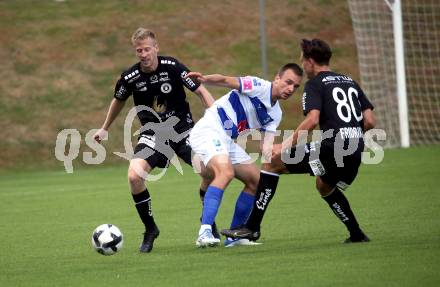 Fussball Testspiel. SK Austria Klagenfurt gegen NK Osijek.   Christopher Brian Cvetko, Lukas Fridrikas. Feldkirchen, am 25.6.2022.
Foto: Kuess
---
pressefotos, pressefotografie, kuess, qs, qspictures, sport, bild, bilder, bilddatenbank
