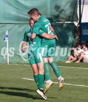 Fussball Europeada. Team Kaernten Koroska. Torjubel Mathias Christian Pegrin, Florian Verdel, Marjan Ogris-Martic. Klagenfurt, am 30.6.2022.
Foto: Kuess
---
pressefotos, pressefotografie, kuess, qs, qspictures, sport, bild, bilder, bilddatenbank