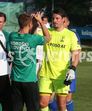 Fussball Europeada. Team Kaernten Koroska.  Jubel Marcel Reichmann. Klagenfurt, am 30.6.2022.
Foto: Kuess
---
pressefotos, pressefotografie, kuess, qs, qspictures, sport, bild, bilder, bilddatenbank