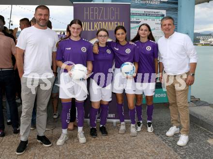 Fussball Bundesliga. Saison Kick-off 2022/23. SK Austria Klagenfurt.   Zeljko Karajica, Matthias Imhof. Klagenfurt, am 5.7.2022.
Foto: Kuess
---
pressefotos, pressefotografie, kuess, qs, qspictures, sport, bild, bilder, bilddatenbank