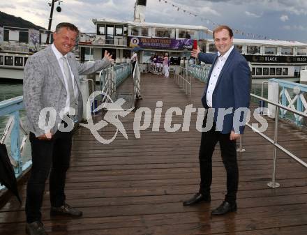 Fussball Bundesliga. Saison Kick-off 2022/23. SK Austria Klagenfurt.   Buergermeister Christian Scheider. Klagenfurt, am 5.7.2022.
Foto: Kuess
---
pressefotos, pressefotografie, kuess, qs, qspictures, sport, bild, bilder, bilddatenbank
