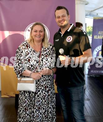 Fussball Bundesliga. Saison Kick-off 2022/23. SK Austria Klagenfurt.   Daniela Mayr, Patrick Jochum. Klagenfurt, am 5.7.2022.
Foto: Kuess
---
pressefotos, pressefotografie, kuess, qs, qspictures, sport, bild, bilder, bilddatenbank