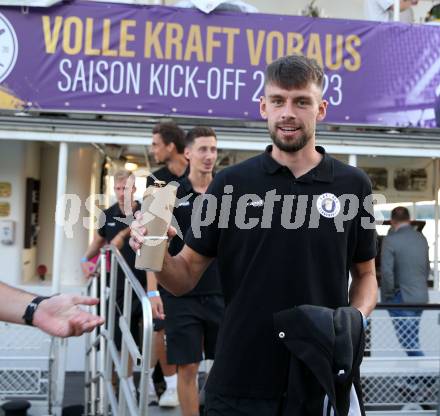 Fussball Bundesliga. Saison Kick-off 2022/23. SK Austria Klagenfurt.   Phillip Menzel. Klagenfurt, am 5.7.2022.
Foto: Kuess
---
pressefotos, pressefotografie, kuess, qs, qspictures, sport, bild, bilder, bilddatenbank