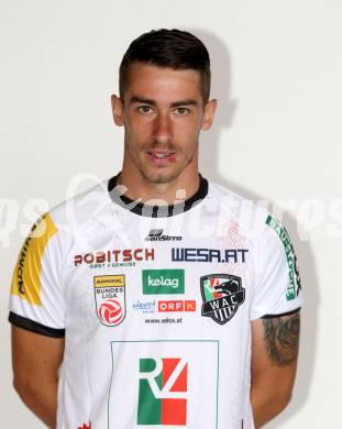 Fussball. Bundesliga.WAC.  Mannschaftsfototermin. Portrait.  Dario Vizinger.  Wolfsberg 8.7.2022.
Foto: Kuess
---
pressefotos, pressefotografie, kuess, qs, qspictures, sport, bild, bilder, bilddatenbank