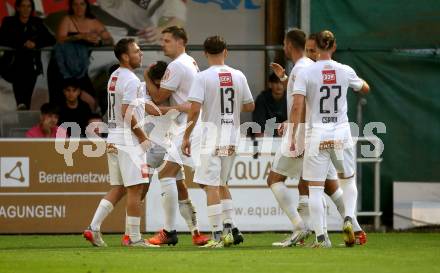 Fussball. OEFB Cup. SAK gegen Wiener Sport-Club. Torjubel Mario Vucenovic (SAK). Klagenfurt, 15.7.2022.
Foto: Kuess
---
pressefotos, pressefotografie, kuess, qs, qspictures, sport, bild, bilder, bilddatenbank