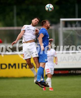 Fussball. OEFB Cup. SAK gegen Wiener Sport-Club. Darijo Biscan,  (SAK),    Philip Dimov (Wiener Sport-Club). Klagenfurt, 15.7.2022.
Foto: Kuess
---
pressefotos, pressefotografie, kuess, qs, qspictures, sport, bild, bilder, bilddatenbank