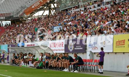 Fussball Testspiel. SK Austria Klagenfurt gegen FC Southampton.   Fans (Klagenfurt). Klagenfurt, am 18.7.2022. 
Foto: Kuess

---
pressefotos, pressefotografie, kuess, qs, qspictures, sport, bild, bilder, bilddatenbank