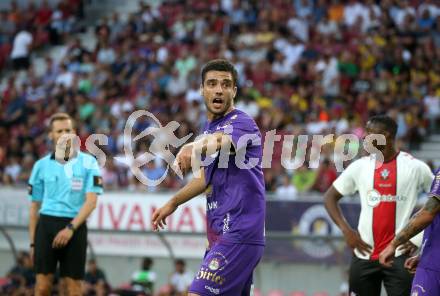 Fussball Testspiel. SK Austria Klagenfurt gegen FC Southampton.   Nikola Djoric (Klagenfurt). Klagenfurt, am 18.7.2022. 
Foto: Kuess

---
pressefotos, pressefotografie, kuess, qs, qspictures, sport, bild, bilder, bilddatenbank