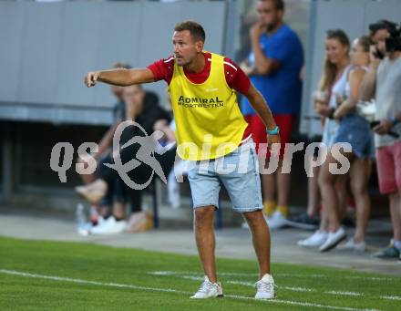 Fussball. Unterliga Ost. St. Veit gegen Sirnitz. Trainer  Florian Oberrisser (Sirnitz). St. Veit, 22.7.2022.
Foto: Kuess
---
pressefotos, pressefotografie, kuess, qs, qspictures, sport, bild, bilder, bilddatenbank