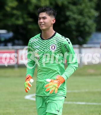 Fussball Kaerntner Liga. SK Austria Klagenfurt gegen Koettmannsdorf. Shaoziyang Liu (Austria Klagenfurt). Brueckl, am 23.7.2022.
Foto: Kuess
---
pressefotos, pressefotografie, kuess, qs, qspictures, sport, bild, bilder, bilddatenbank