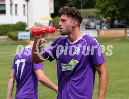 Fussball. Kaerntner Liga. Austria Klagenfurt Amat. gegen Koettmannsdorf.   Patrick Hasenhuettl (Austria Klagenfurt Amat). Brueckl, 23.7.2022.
Foto: Kuess
---
pressefotos, pressefotografie, kuess, qs, qspictures, sport, bild, bilder, bilddatenbank