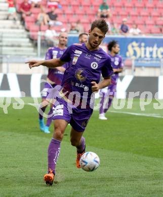 Fussball. Bundesliga. Austria Klagenfurt gegen Rapid Wien. Thorsten Mahrer (Klagenfurt).  Klagenfurt, 31.7.2022.
Foto: Kuess
---
pressefotos, pressefotografie, kuess, qs, qspictures, sport, bild, bilder, bilddatenbank