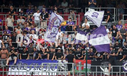 Fussball. Bundesliga. Austria Klagenfurt gegen Rapid Wien. Fans.  Klagenfurt, 31.7.2022.
Foto: Kuess
---
pressefotos, pressefotografie, kuess, qs, qspictures, sport, bild, bilder, bilddatenbank