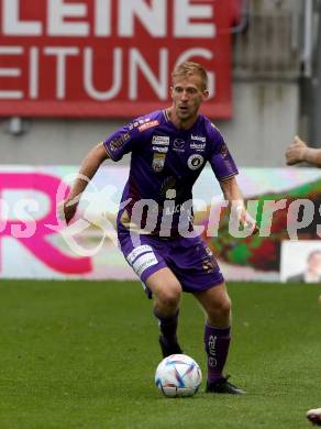 Fussball. Bundesliga. Austria Klagenfurt gegen Rapid Wien. Christopher Cvetko (Klagenfurt).  Klagenfurt, 31.7.2022.
Foto: Kuess
---
pressefotos, pressefotografie, kuess, qs, qspictures, sport, bild, bilder, bilddatenbank