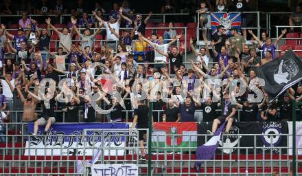 Fussball. Bundesliga. Austria Klagenfurt gegen Rapid Wien. Fans.  Klagenfurt, 31.7.2022.
Foto: Kuess
---
pressefotos, pressefotografie, kuess, qs, qspictures, sport, bild, bilder, bilddatenbank