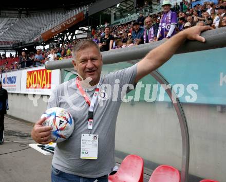 Fussball Bundesliga.  SK Austria Klagenfurt gegen SV Guntamatic Ried.  Dietmar Jaritz (Klagenfurt). Klagenfurt, am 13.8.2022. 
Foto: Kuess

---
pressefotos, pressefotografie, kuess, qs, qspictures, sport, bild, bilder, bilddatenbank