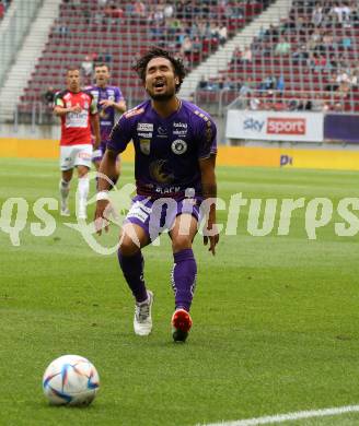 Fussball Bundesliga.  SK Austria Klagenfurt gegen SV Guntamatic Ried.  Maximiliano Moreira Romero (Klagenfurt), Klagenfurt, am 13.8.2022. 
Foto: Kuess

---
pressefotos, pressefotografie, kuess, qs, qspictures, sport, bild, bilder, bilddatenbank