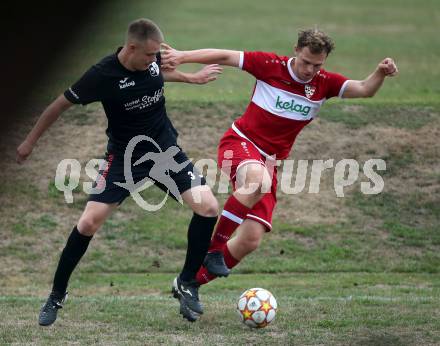 Fussball 2. Klasse C. St. Margarethen im Lavanttal gegen St. Paul.  Andreas Gerhard peter Baldauf  (St.Margarethen),   Ralf Richard Tscheru
 (St. Paul).  St. Matgarethen, am 6.8.2022.
Foto: Kuess
---
pressefotos, pressefotografie, kuess, qs, qspictures, sport, bild, bilder, bilddatenbank