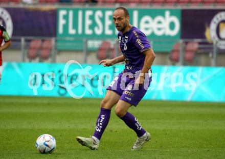 Fussball Bundesliga.  SK Austria Klagenfurt gegen SV Guntamatic Ried.  Rico Benatelli (Klagenfurt), Klagenfurt, am 13.8.2022. 
Foto: Kuess

---
pressefotos, pressefotografie, kuess, qs, qspictures, sport, bild, bilder, bilddatenbank