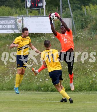 Fussball 1. KLasse. DSG Ferlach gegen St. Margareten im Rosental.    Theo Fodjo Lali  (St. Margareten). Ferlach, am 23.7.2022.
Foto: Kuess
---
pressefotos, pressefotografie, kuess, qs, qspictures, sport, bild, bilder, bilddatenbank