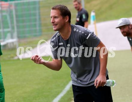 Fussball Kaerntner Liga. Landskron gegen ATSV Wolfsberg.   Trainer Bernhard Seebacher (Landskron),.  Landskron,  20.8.2022.
Foto: Kuess
---
pressefotos, pressefotografie, kuess, qs, qspictures, sport, bild, bilder, bilddatenbank