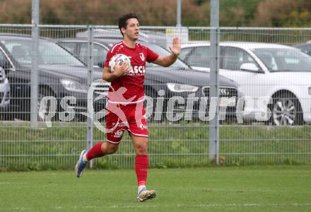 Fussball Kaerntner Liga. Landskron gegen ATSV Wolfsberg.  Torjubel Bastian Rupp, (Wolfsberg).  Landskron,  20.8.2022.
Foto: Kuess
---
pressefotos, pressefotografie, kuess, qs, qspictures, sport, bild, bilder, bilddatenbank