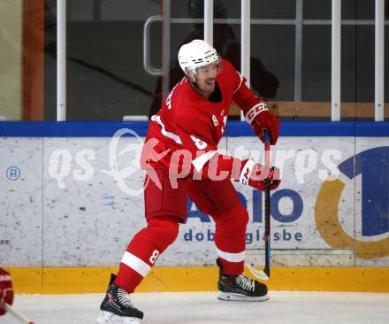 Eishockey. Teststpiel. KAC gegen EC Bad Nauheim.    Petersen Nick (KAC). Bled 21.8.2022.
Foto: Kuess
---
pressefotos, pressefotografie, kuess, qs, qspictures, sport, bild, bilder, bilddatenbank