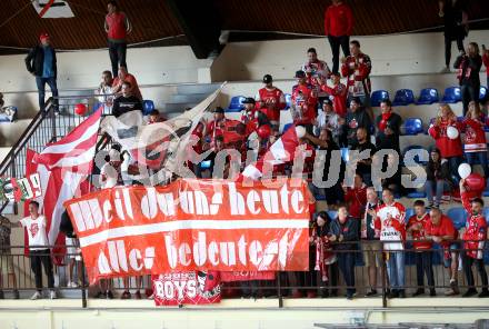 Eishockey. Teststpiel. KAC gegen EC Bad Nauheim.    Fans (KAC). Bled 21.8.2022.
Foto: Kuess
---
pressefotos, pressefotografie, kuess, qs, qspictures, sport, bild, bilder, bilddatenbank