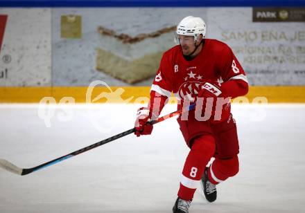 Eishockey. Teststpiel. KAC gegen EC Bad Nauheim.    Petersen Nick (KAC). Bled 21.8.2022.
Foto: Kuess
---
pressefotos, pressefotografie, kuess, qs, qspictures, sport, bild, bilder, bilddatenbank