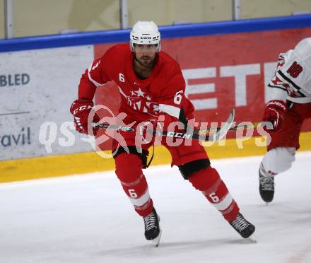 Eishockey. Teststpiel. KAC gegen EC Bad Nauheim.   Lucas Lessio. Bled 21.8.2022.
Foto: Kuess
---
pressefotos, pressefotografie, kuess, qs, qspictures, sport, bild, bilder, bilddatenbank