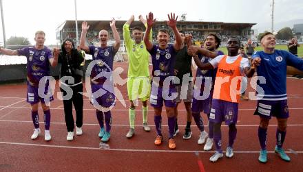 Fussball Bundesliga.  WAC gegen SK Austria Klagenfurt. Jubel Austria  (Klagenfurt). Wolfsberg, am 4.9..2022. 
Foto: Kuess

---
pressefotos, pressefotografie, kuess, qs, qspictures, sport, bild, bilder, bilddatenbank