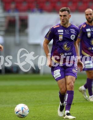 Fussball Bundesliga.  SK Austria Klagenfurt gegen SK Puntigamer Sturm Graz.  Andrew Irving  (Klagenfurt). Klagenfurt, am 11.9..2022. 
Foto: Kuess

---
pressefotos, pressefotografie, kuess, qs, qspictures, sport, bild, bilder, bilddatenbank