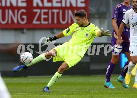 Fussball Bundesliga.  SK Austria Klagenfurt gegen SK Puntigamer Sturm Graz.  Phillip Menzel  (Klagenfurt). Klagenfurt, am 11.9..2022. 
Foto: Kuess

---
pressefotos, pressefotografie, kuess, qs, qspictures, sport, bild, bilder, bilddatenbank