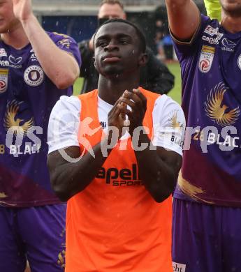 Fussball Bundesliga.  WAC gegen SK Austria Klagenfurt. Solomon Owusu Bonnah (Klagenfurt). Wolfsberg, am 4.9..2022. 
Foto: Kuess

---
pressefotos, pressefotografie, kuess, qs, qspictures, sport, bild, bilder, bilddatenbank