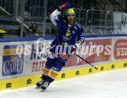 EBEL. Eishockey Bundesliga. VSV gegen BEMER Pioneers Vorarlberg.  Torjubel Chris Collins (VSV). Villach, am 22.92022.
Foto: Kuess
www.qspictures.net
---
pressefotos, pressefotografie, kuess, qs, qspictures, sport, bild, bilder, bilddatenbank