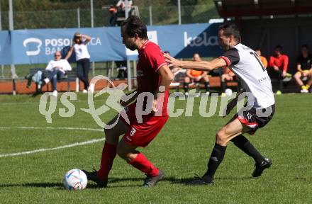 Fussball. 1. KLasse D. Sittersdorf gegen Rueckersdorf.  Igor Plisic  (Sittersdorf),  David Writzl  (Rueckersdorf).  Sittersdorf, am 2.10.2022. 
Foto: Kuess
---
pressefotos, pressefotografie, kuess, qs, qspictures, sport, bild, bilder, bilddatenbank