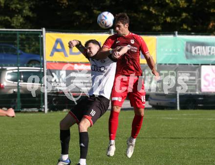 Fussball. 1. KLasse D. Sittersdorf gegen Rueckersdorf.   Mario Popovic (Sittersdorf),   Nik Burkeljca (Rueckersdorf).  Sittersdorf, am 2.10.2022. 
Foto: Kuess
---
pressefotos, pressefotografie, kuess, qs, qspictures, sport, bild, bilder, bilddatenbank