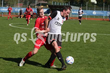 Fussball. 1. KLasse D. Sittersdorf gegen Rueckersdorf.  Pascal Urch  (Sittersdorf),  Johannes Planteu  (Rueckersdorf).  Sittersdorf, am 2.10.2022. 
Foto: Kuess
---
pressefotos, pressefotografie, kuess, qs, qspictures, sport, bild, bilder, bilddatenbank
