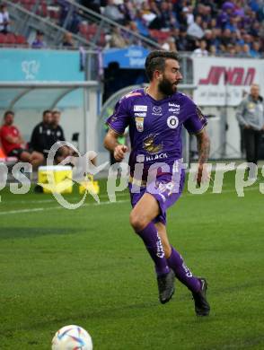 Fussball Bundesliga. SK Austria Klagenfurt gegen SC Austria Lustenau.  Kosmas Gkezos (Klagenfurt). Klagenfurt, am 8.10.2022.
Foto: Kuess
---
pressefotos, pressefotografie, kuess, qs, qspictures, sport, bild, bilder, bilddatenbank