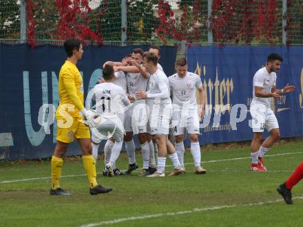 Fussball. Kaerntner Liga.  KAC gegen Atus Ferlach.  Torjubel  Dejan Kern (Ferlach).  Klagenfurt,  am 15.10.2022. 
Foto: Kuess
---
pressefotos, pressefotografie, kuess, qs, qspictures, sport, bild, bilder, bilddatenbank