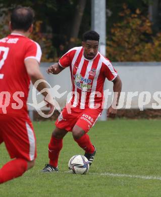 Fussball. Kaerntner Liga.  KAC gegen Atus Ferlach.  Sandro Jose Da Silva  (KAC).  Klagenfurt,  am 15.10.2022. 
Foto: Kuess
---
pressefotos, pressefotografie, kuess, qs, qspictures, sport, bild, bilder, bilddatenbank