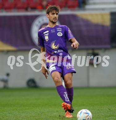 Fussball Bundesliga. SK Austria Klagenfurt gegen LASK   Thorsten Mahrer (Klagenfurt). Klagenfurt, am 15.10.2022.
Foto: Kuess
---
pressefotos, pressefotografie, kuess, qs, qspictures, sport, bild, bilder, bilddatenbank