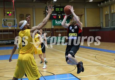 Basketball 2. Liga 2022/2023. Grunddurchgang 2. Runde.  Woerthersee Piraten gegen  Mattersburg Rocks.  Shawn L. Ray  (Piraten),  Claudio Vancura  (Mattersburg). Klagenfurt, am 15.10.2022.
Foto: Kuess
www.qspictures.net
---
pressefotos, pressefotografie, kuess, qs, qspictures, sport, bild, bilder, bilddatenbank